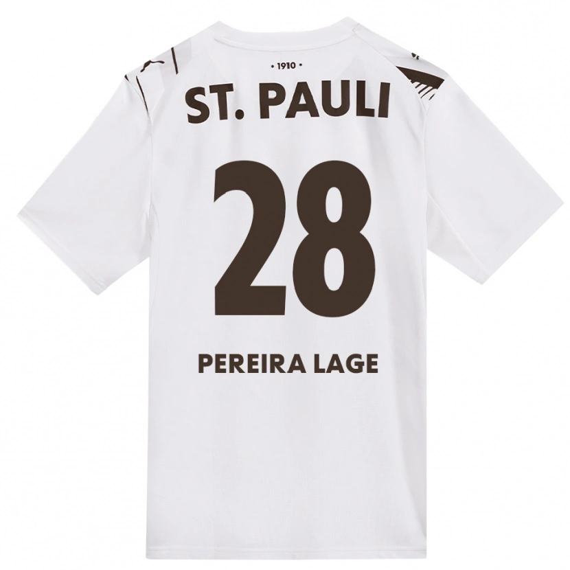 Danxen Hombre Camiseta Mathias Pereira Lage #28 Café Blanco Rojo 2ª Equipación 2026/27 La Camisa México