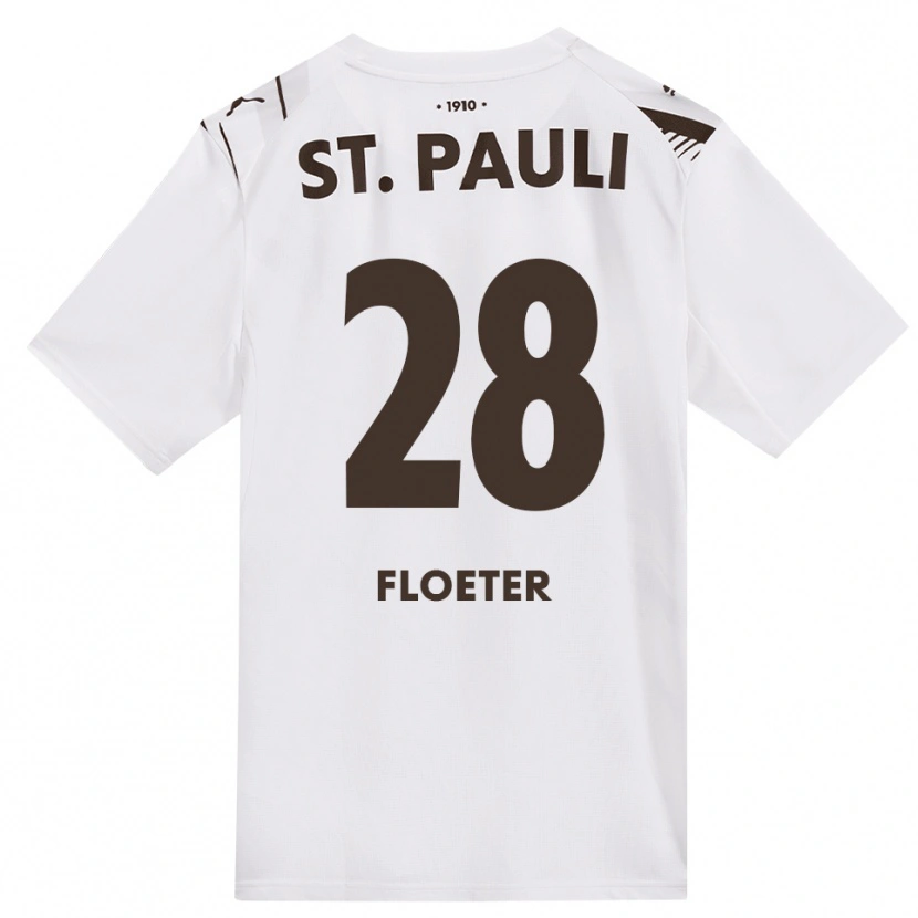 Danxen Hombre Camiseta Joline Floeter #28 Café Blanco Rojo 2ª Equipación 2026/27 La Camisa México