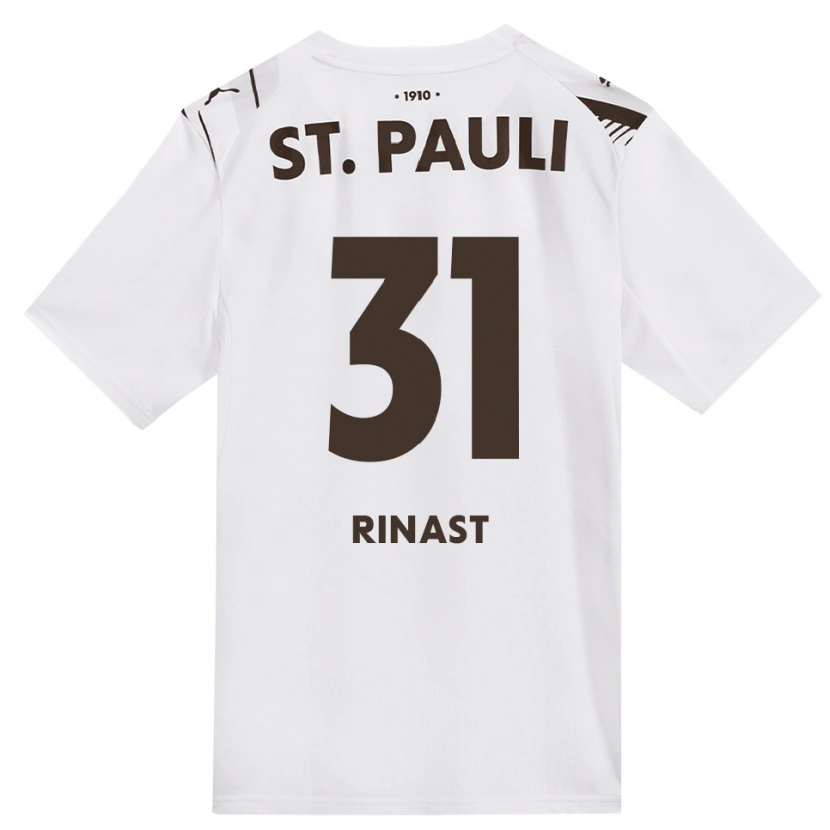 Danxen Hombre Camiseta Rachel Rinast #31 Café Blanco Rojo 2ª Equipación 2026/27 La Camisa México