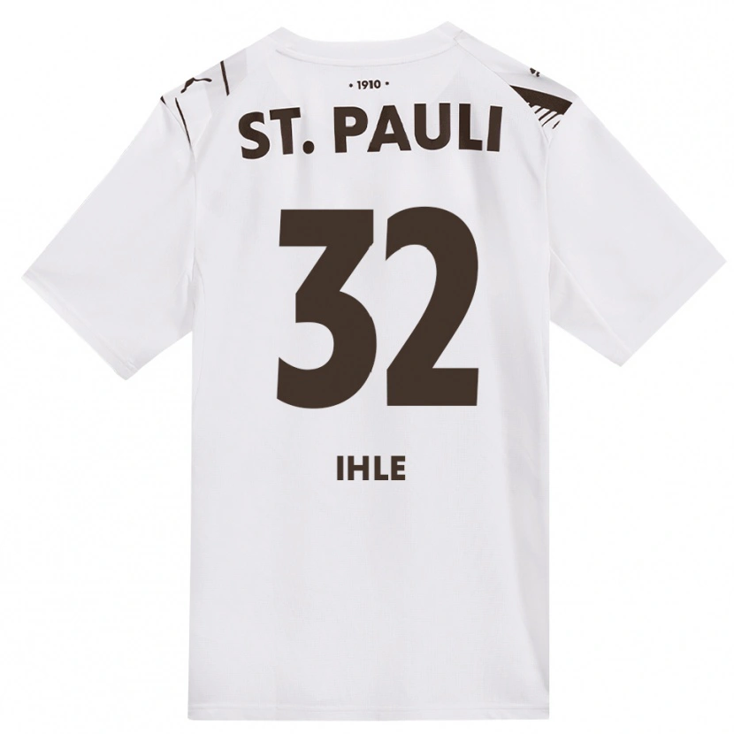 Danxen Hombre Camiseta Friederike Ihle #32 Café Blanco Rojo 2ª Equipación 2026/27 La Camisa México