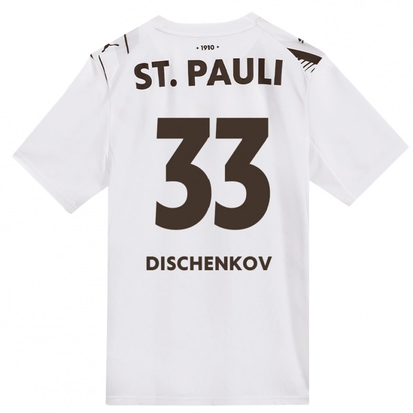 Danxen Hombre Camiseta Dimitri Dischenkov #33 Café Blanco Rojo 2ª Equipación 2026/27 La Camisa México
