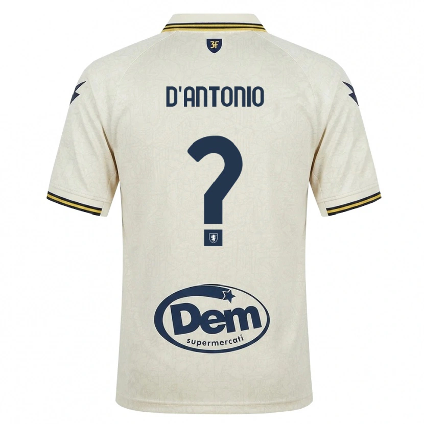 Danxen Hombre Camiseta Giuseppe D'antonio #0 Oldlace Amarillo Negro 2ª Equipación 2026/27 La Camisa México