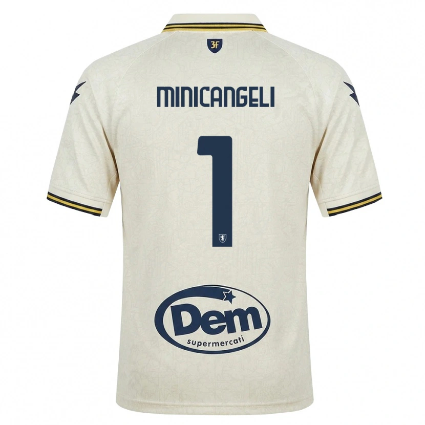 Danxen Hombre Camiseta Francesco Minicangeli #1 Oldlace Amarillo Negro 2ª Equipación 2026/27 La Camisa México