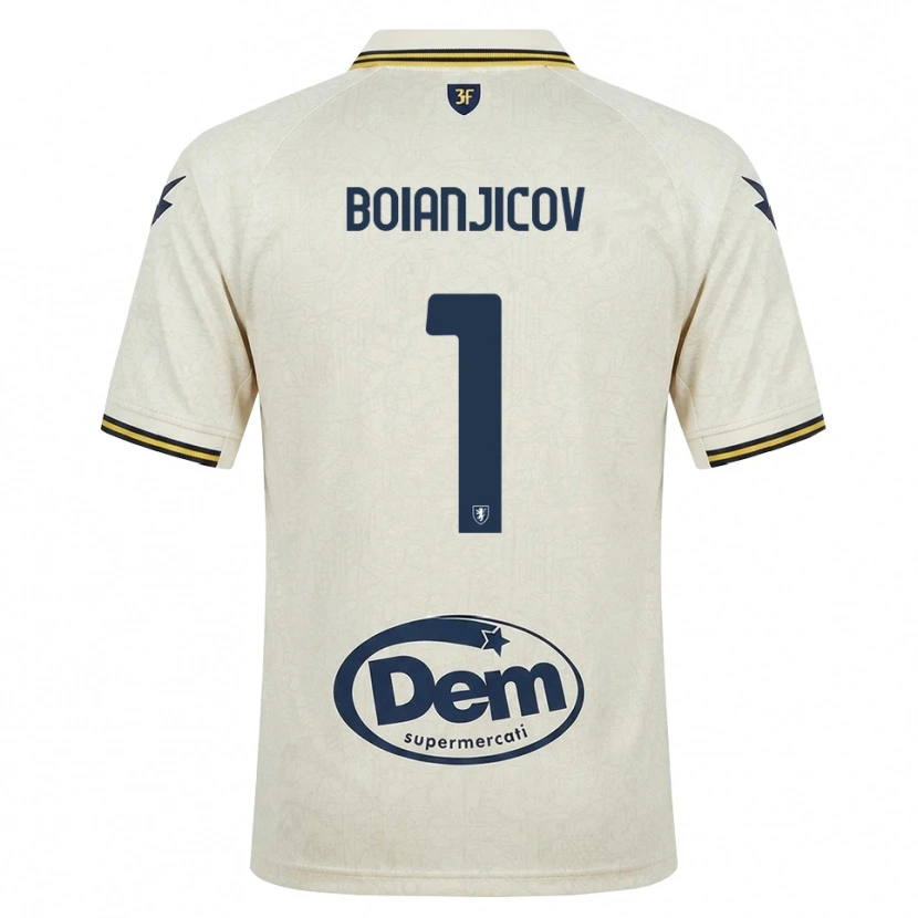 Danxen Hombre Camiseta Nicolas Boianjicov #1 Oldlace Amarillo Negro 2ª Equipación 2026/27 La Camisa México