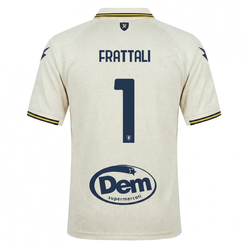 Danxen Hombre Camiseta Pierluigi Frattali #1 Oldlace Amarillo Negro 2ª Equipación 2026/27 La Camisa México