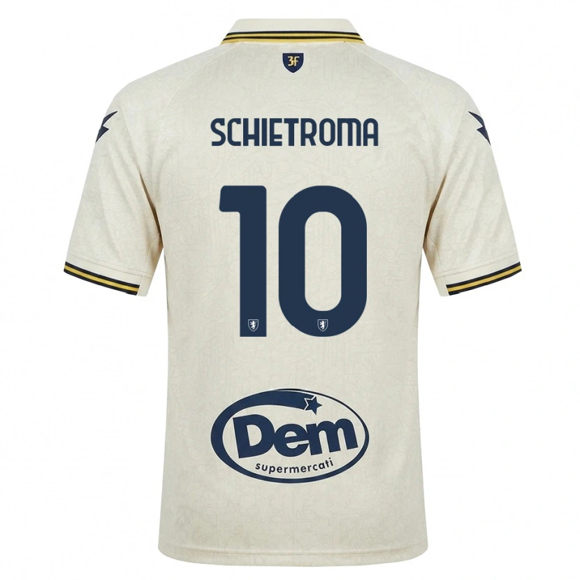 Danxen Hombre Camiseta Lorenzo Schietroma #10 Oldlace Amarillo Negro 2ª Equipación 2026/27 La Camisa México