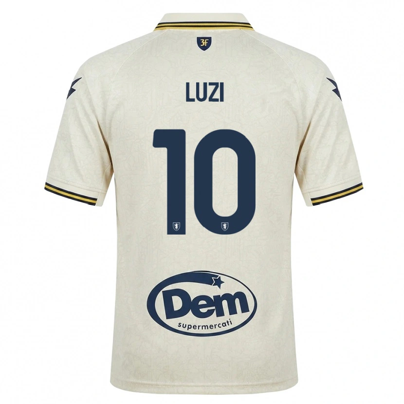 Danxen Hombre Camiseta Daniel Luzi #10 Oldlace Amarillo Negro 2ª Equipación 2026/27 La Camisa México