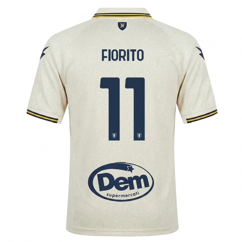 Danxen Hombre Camiseta Loris Fiorito #11 Oldlace Amarillo Negro 2ª Equipación 2026/27 La Camisa México