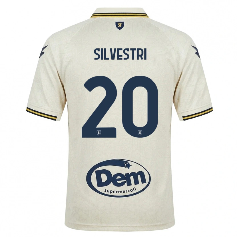Danxen Hombre Camiseta Manuel Silvestri #20 Oldlace Amarillo Negro 2ª Equipación 2026/27 La Camisa México
