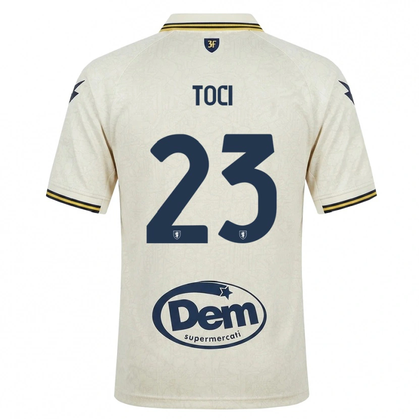 Danxen Hombre Camiseta Matteo Toci #23 Oldlace Amarillo Negro 2ª Equipación 2026/27 La Camisa México