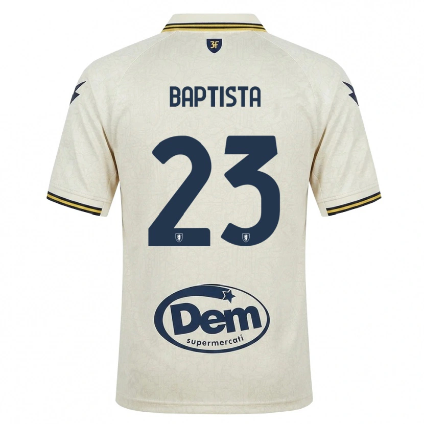 Danxen Hombre Camiseta Viktor Baptista #23 Oldlace Amarillo Negro 2ª Equipación 2026/27 La Camisa México