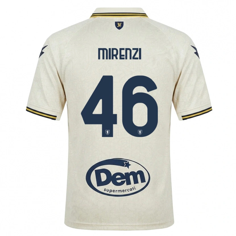 Danxen Hombre Camiseta Andrea Mirenzi #46 Oldlace Amarillo Negro 2ª Equipación 2026/27 La Camisa México