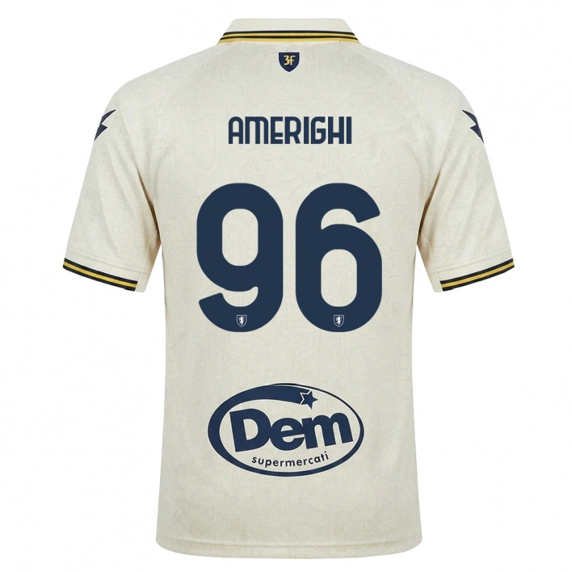 Danxen Hombre Camiseta Igor Amerighi #96 Oldlace Amarillo Negro 2ª Equipación 2026/27 La Camisa México