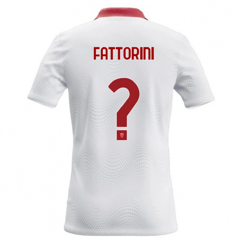 Danxen Hombre Camiseta Diego Fattorini #0 Blanco Rojo 2ª Equipación 2026/27 La Camisa México