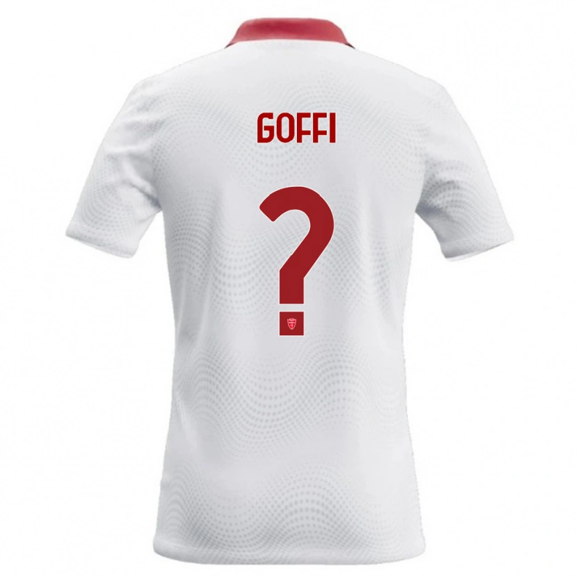 Danxen Hombre Camiseta Tommaso Goffi #0 Blanco Rojo 2ª Equipación 2026/27 La Camisa México