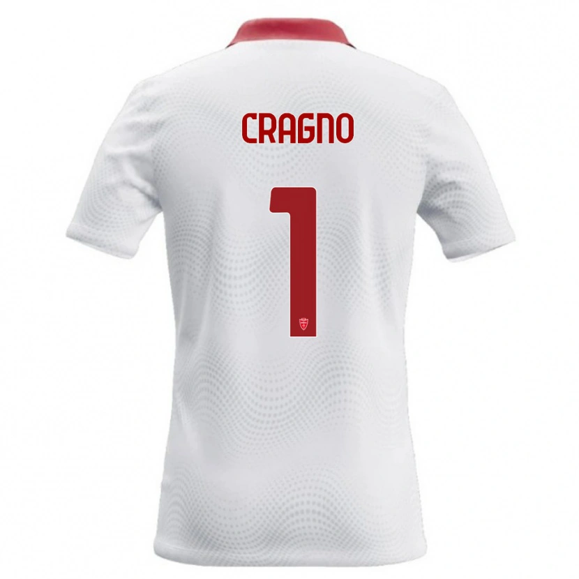 Danxen Hombre Camiseta Alessio Cragno #1 Blanco Rojo 2ª Equipación 2026/27 La Camisa México