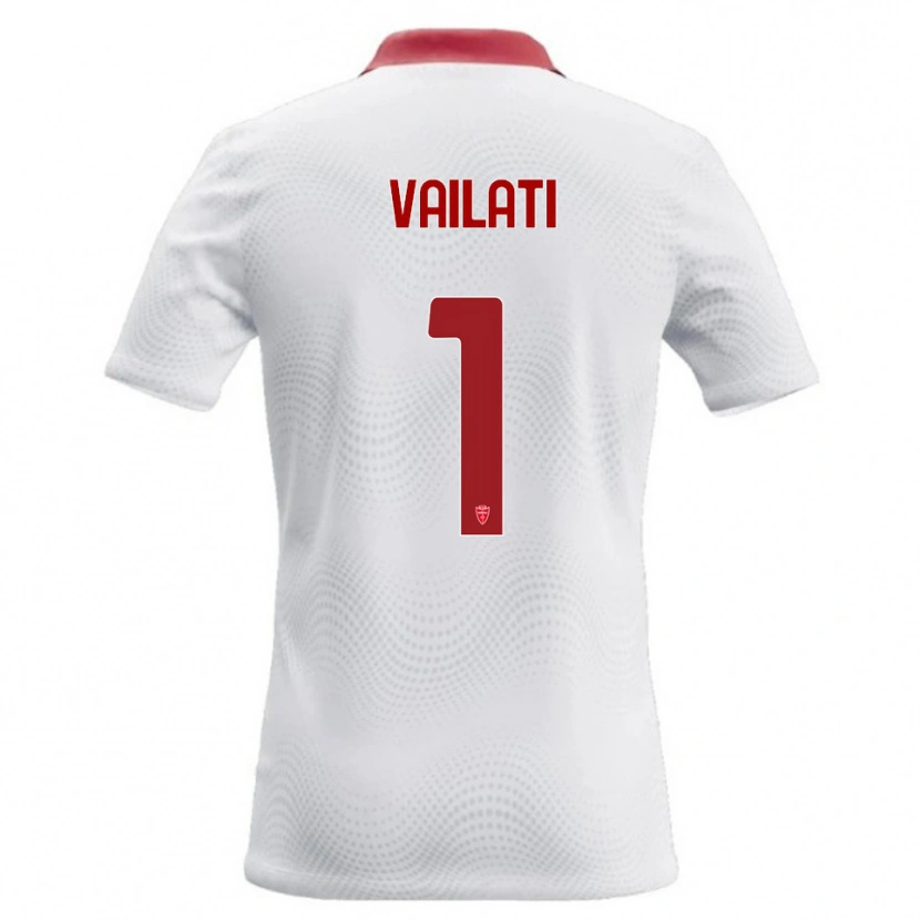 Danxen Hombre Camiseta Andrea Vailati #1 Blanco Rojo 2ª Equipación 2026/27 La Camisa México