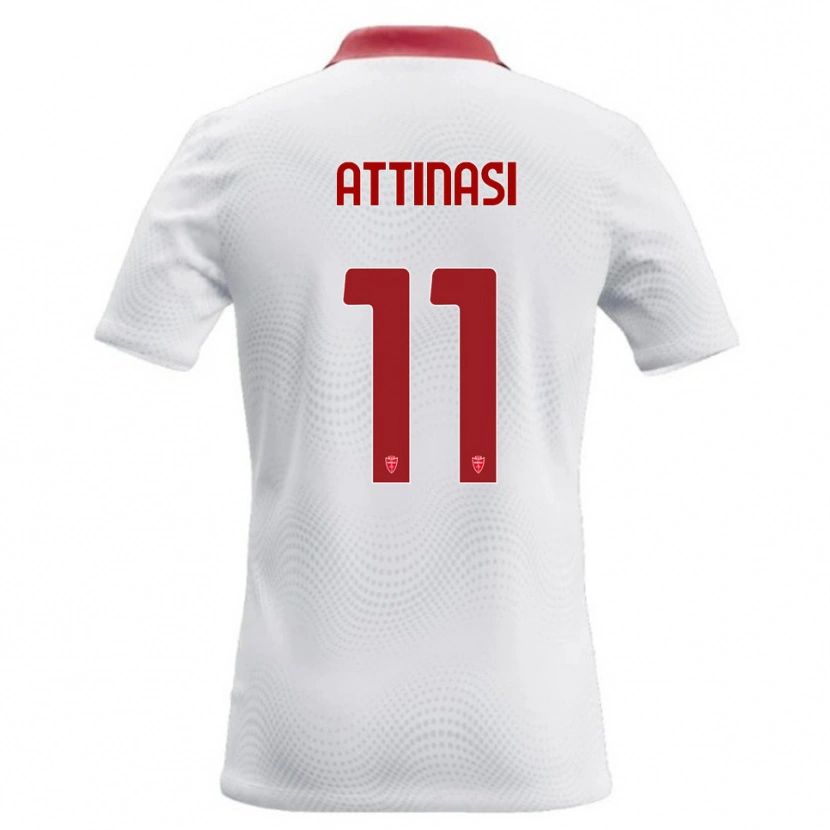 Danxen Hombre Camiseta Mattia Attinasi #11 Blanco Rojo 2ª Equipación 2026/27 La Camisa México