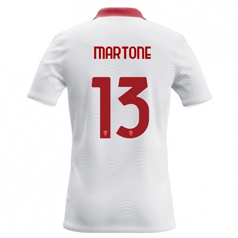 Danxen Hombre Camiseta Giuseppe Martone #13 Blanco Rojo 2ª Equipación 2026/27 La Camisa México