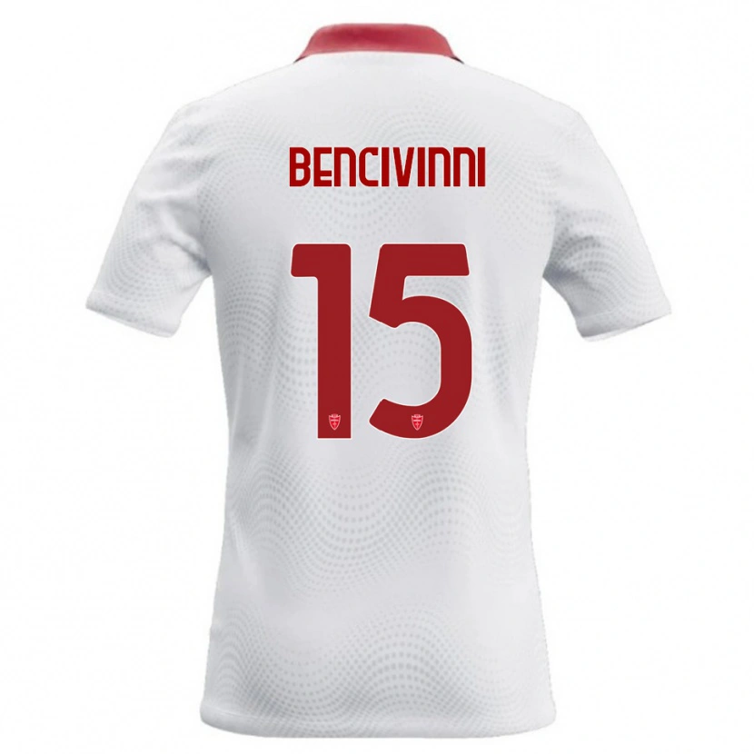 Danxen Hombre Camiseta Boris Bencivinni #15 Blanco Rojo 2ª Equipación 2026/27 La Camisa México