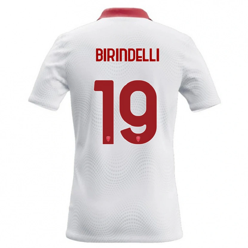 Danxen Hombre Camiseta Samuele Birindelli #19 Blanco Rojo 2ª Equipación 2026/27 La Camisa México
