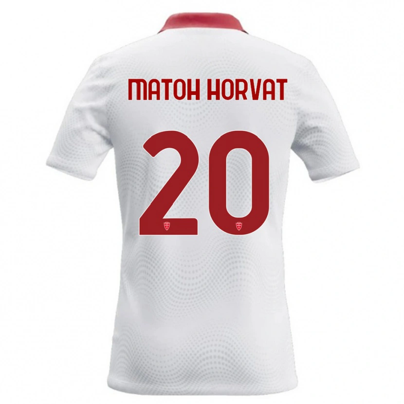 Danxen Hombre Camiseta Liam Matoh Horvat #20 Blanco Rojo 2ª Equipación 2026/27 La Camisa México