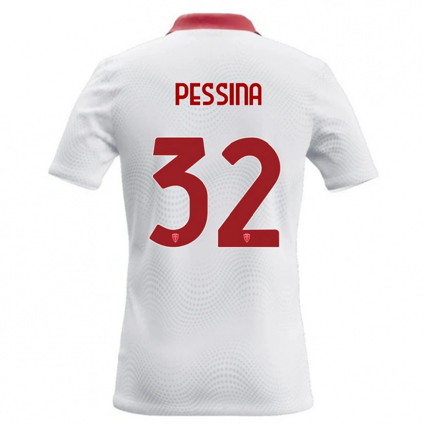 Danxen Hombre Camiseta Matteo Pessina #32 Blanco Rojo 2ª Equipación 2026/27 La Camisa México