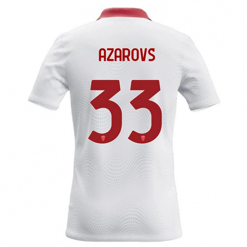 Danxen Hombre Camiseta Timurs Azarovs #33 Blanco Rojo 2ª Equipación 2026/27 La Camisa México
