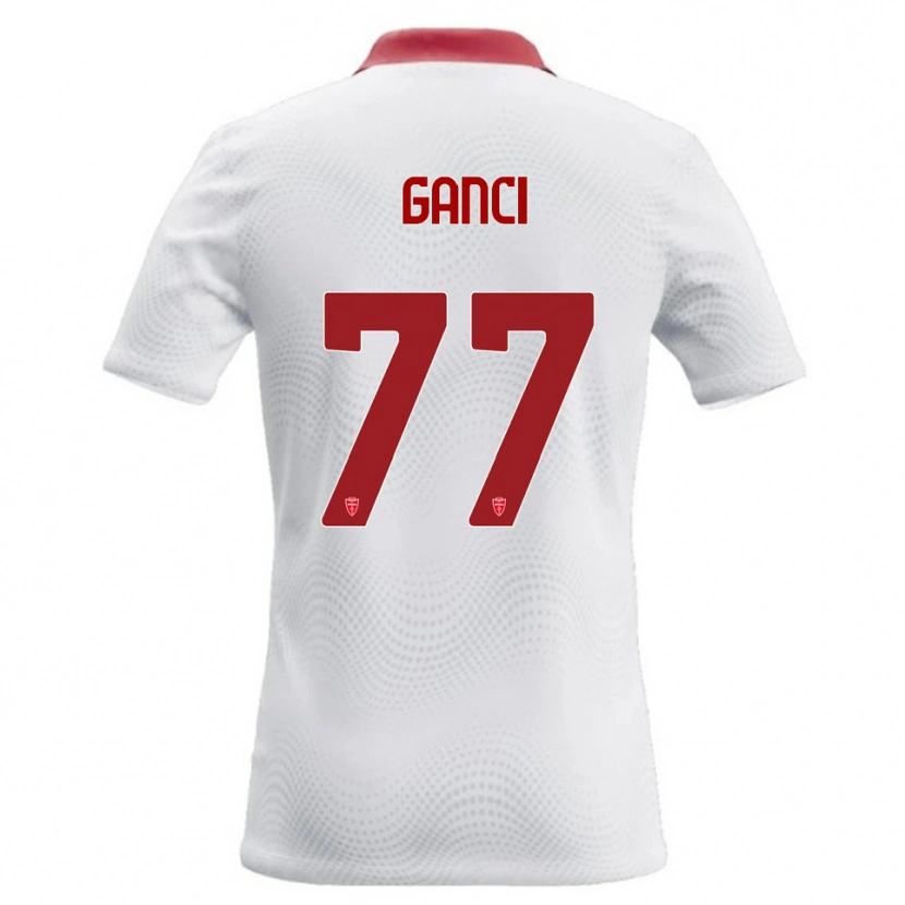 Danxen Hombre Camiseta Daniele Ganci #77 Blanco Rojo 2ª Equipación 2026/27 La Camisa México