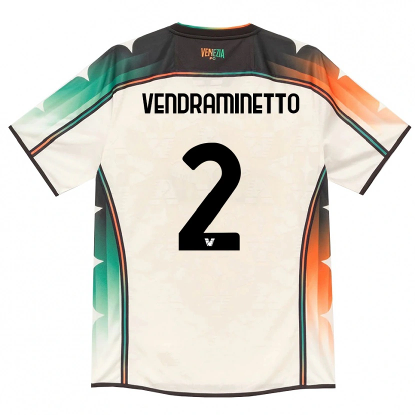 Danxen Hombre Camiseta Andrea Vendraminetto #2 Oldlace Naranja Verde 2ª Equipación 2026/27 La Camisa México