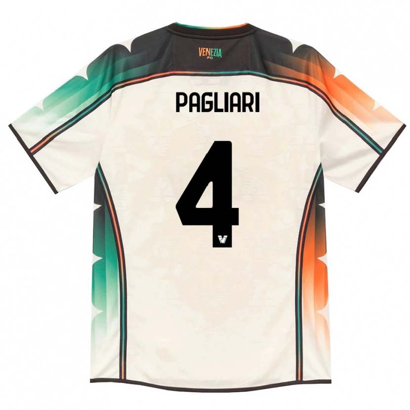Danxen Hombre Camiseta Alessandro Pagliari #4 Oldlace Naranja Verde 2ª Equipación 2026/27 La Camisa México