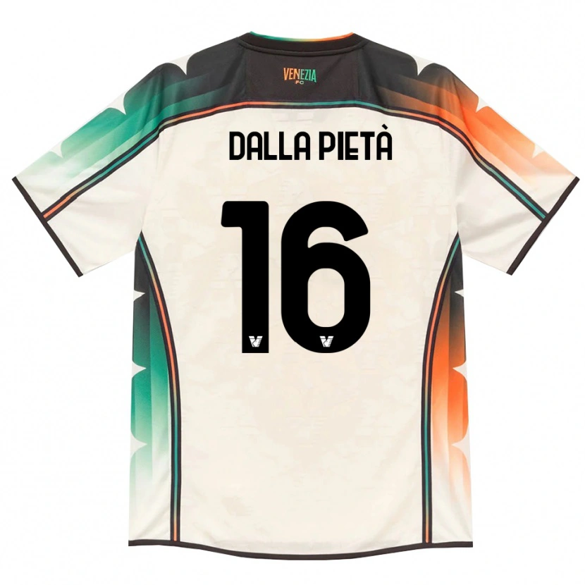 Danxen Hombre Camiseta Leonardo Dalla Pietà #16 Oldlace Naranja Verde 2ª Equipación 2026/27 La Camisa México