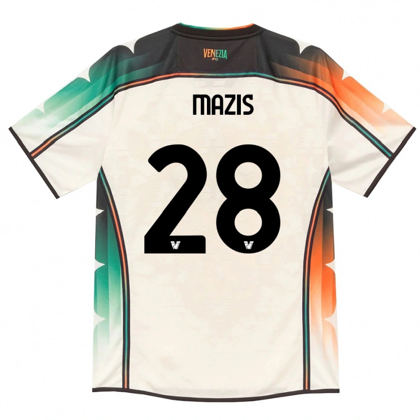 Danxen Hombre Camiseta Francesca Mazis #28 Oldlace Naranja Verde 2ª Equipación 2026/27 La Camisa México