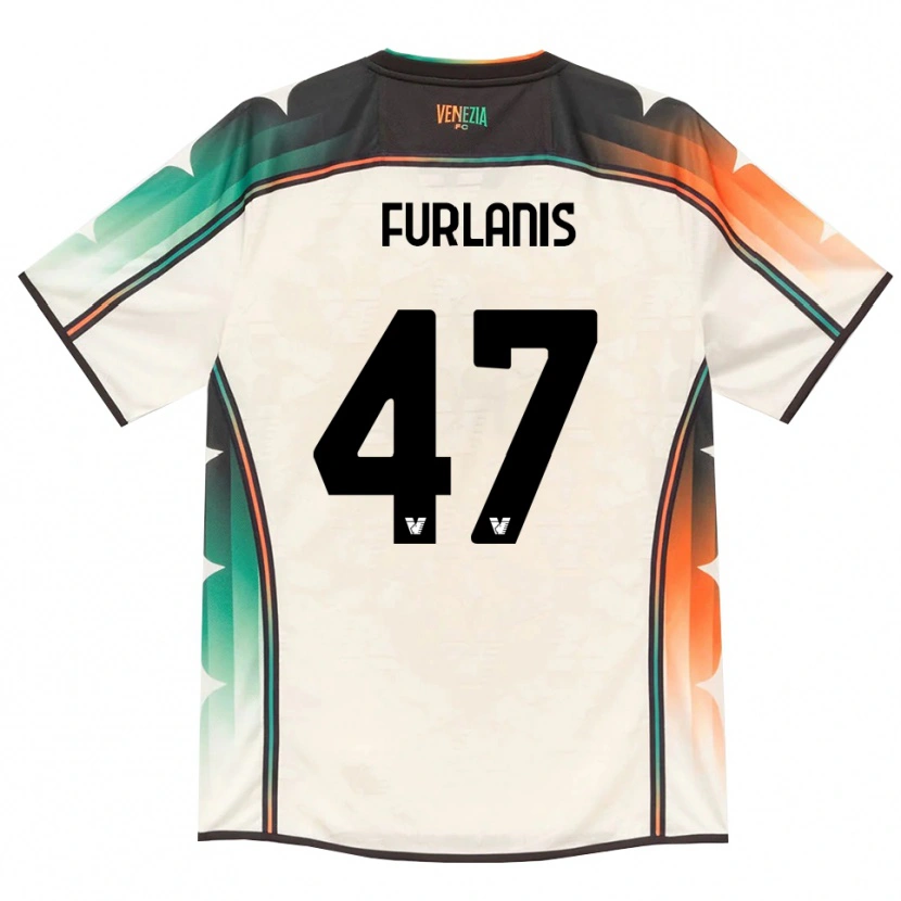 Danxen Hombre Camiseta Giorgia Furlanis #47 Oldlace Naranja Verde 2ª Equipación 2026/27 La Camisa México