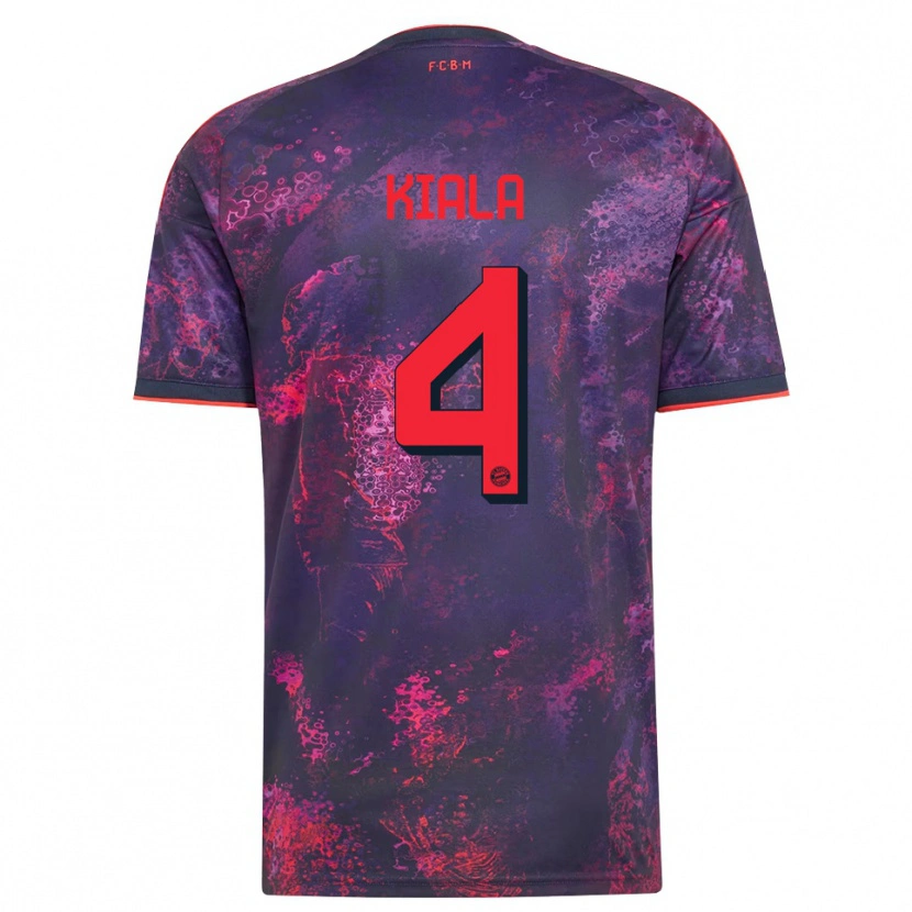 Danxen Hombre Camiseta Cassiano Kiala #4 Rojo Morado Equipación Tercera 2026/27 La Camisa México