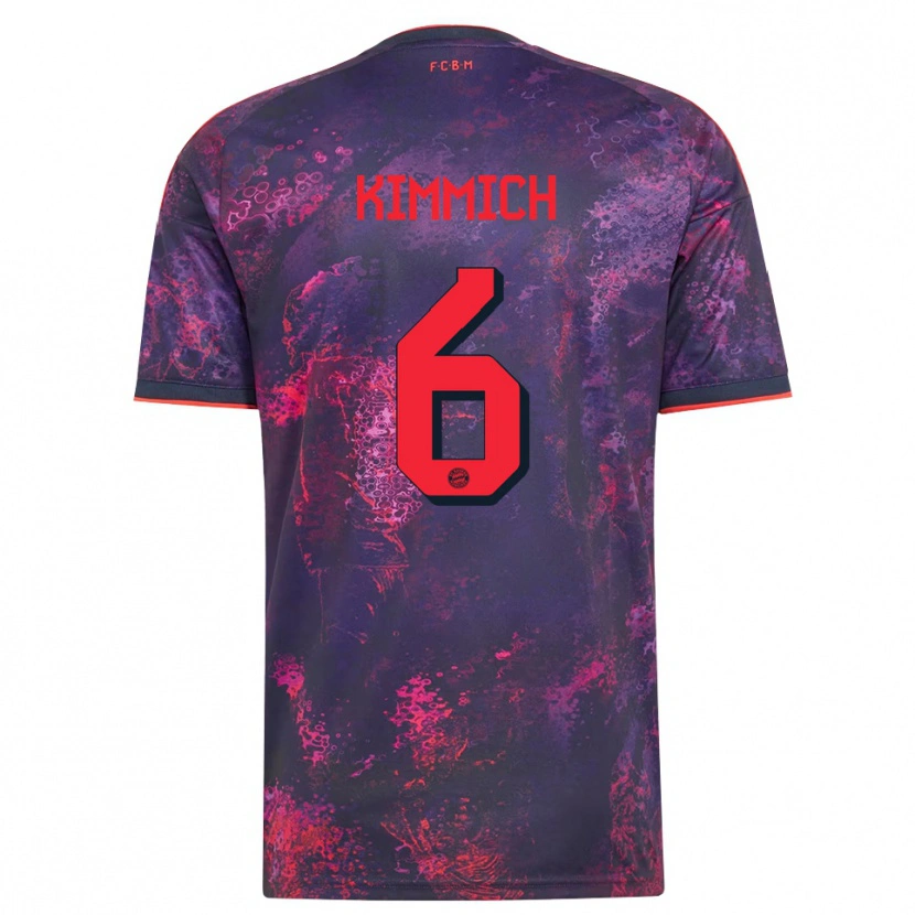 Danxen Hombre Camiseta Joshua Kimmich #6 Rojo Morado Equipación Tercera 2026/27 La Camisa México