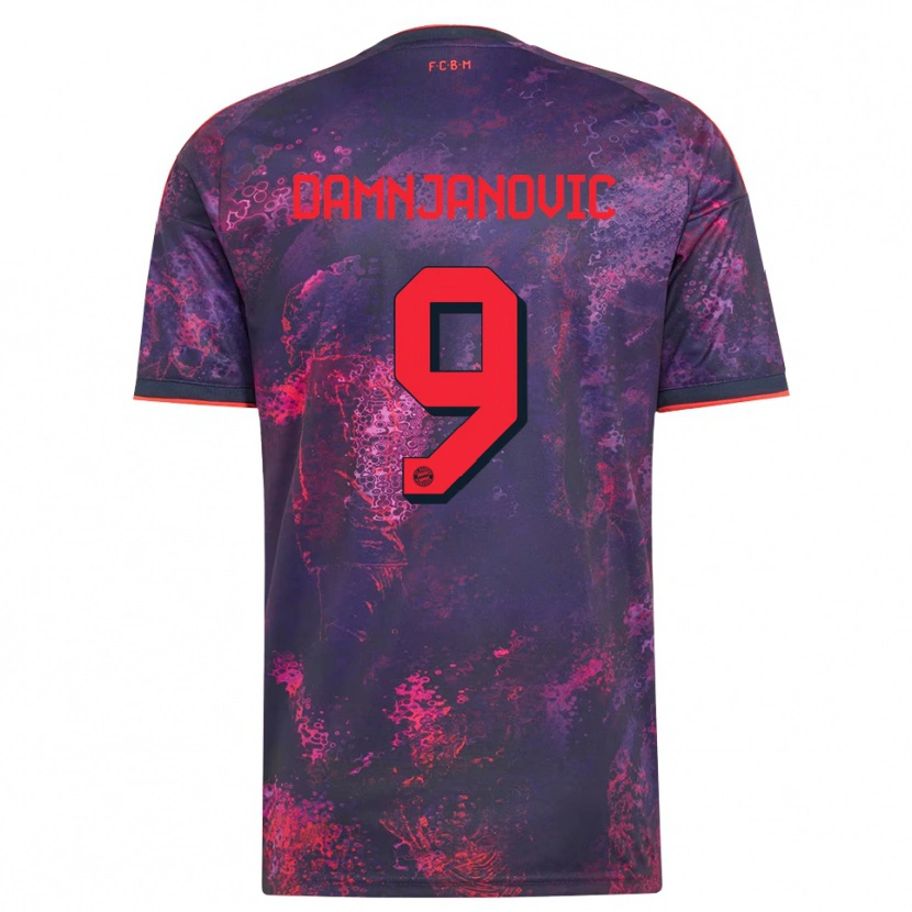 Danxen Hombre Camiseta Jovana Damnjanovic #9 Rojo Morado Equipación Tercera 2026/27 La Camisa México