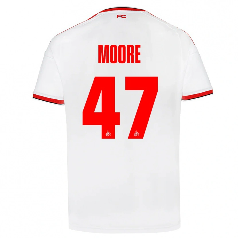 Danxen Mujer Camiseta Mikey Moore #47 Blanco Rojo Negro 1ª Equipación 2026/27 La Camisa México