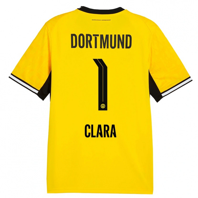 Danxen Mujer Camiseta Woltering Clara #1 Amarillo Negro Blanco 1ª Equipación 2026/27 La Camisa México