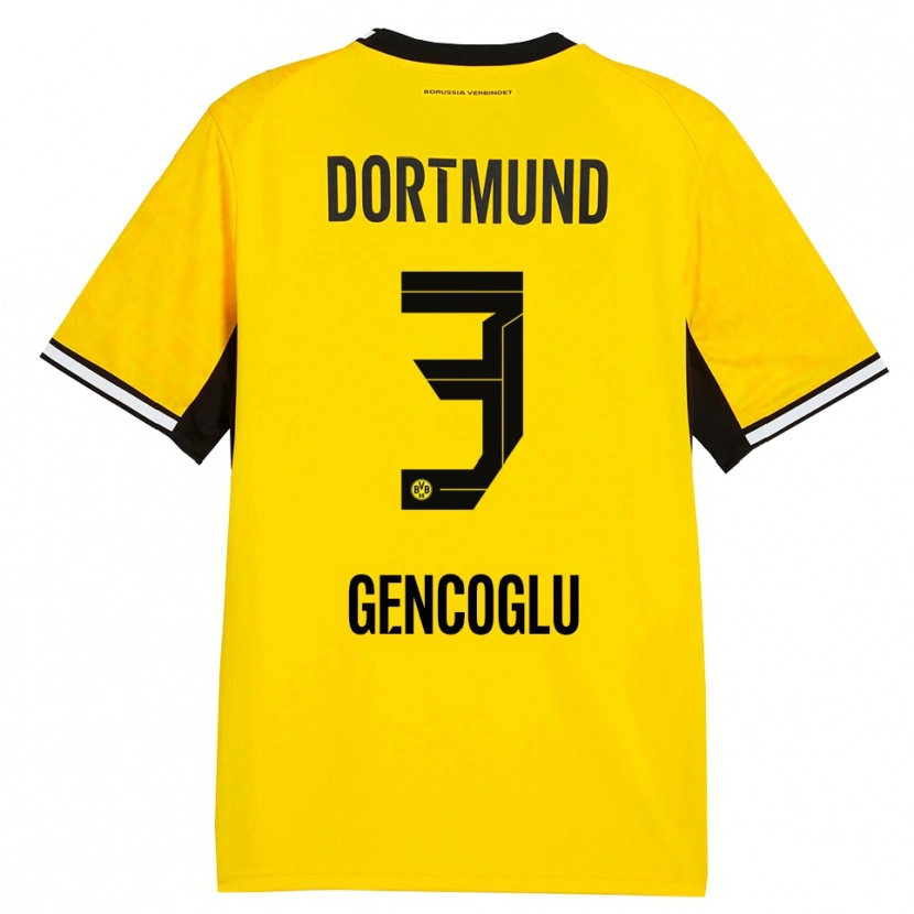Danxen Mujer Camiseta Tekin Gencoglu #3 Amarillo Negro Blanco 1ª Equipación 2026/27 La Camisa México