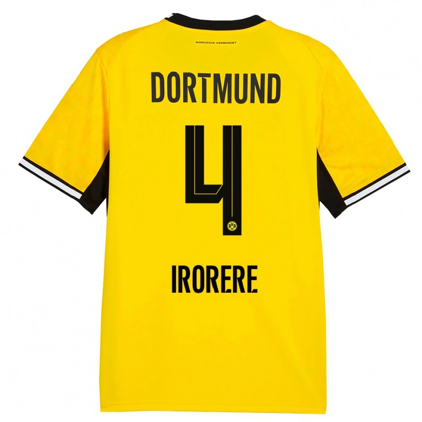 Danxen Mujer Camiseta Felix Irorere #4 Amarillo Negro Blanco 1ª Equipación 2026/27 La Camisa México