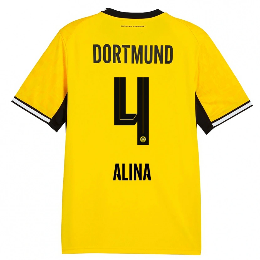 Danxen Mujer Camiseta Grijseels Alina #4 Amarillo Negro Blanco 1ª Equipación 2026/27 La Camisa México
