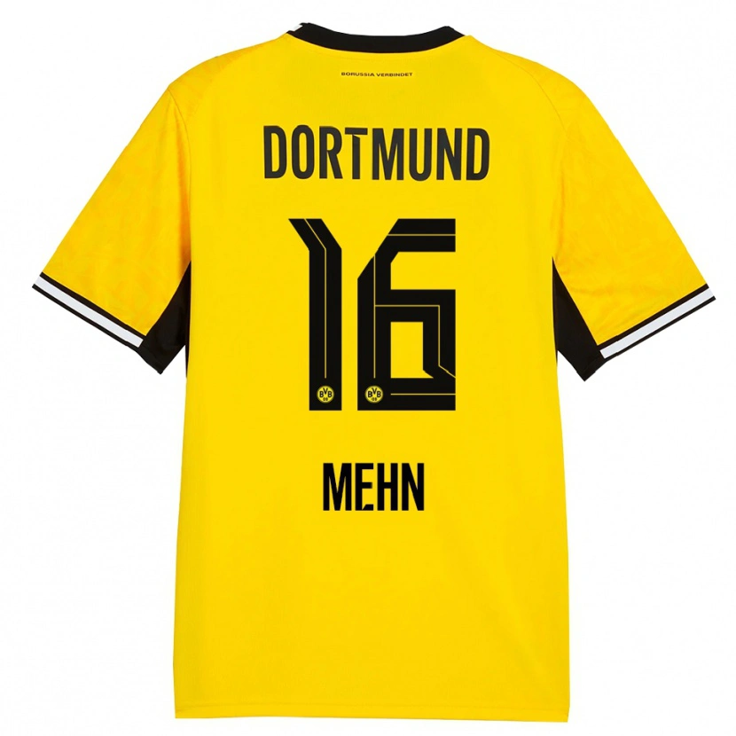 Danxen Mujer Camiseta Phil Josef Mehn #16 Amarillo Negro Blanco 1ª Equipación 2026/27 La Camisa México