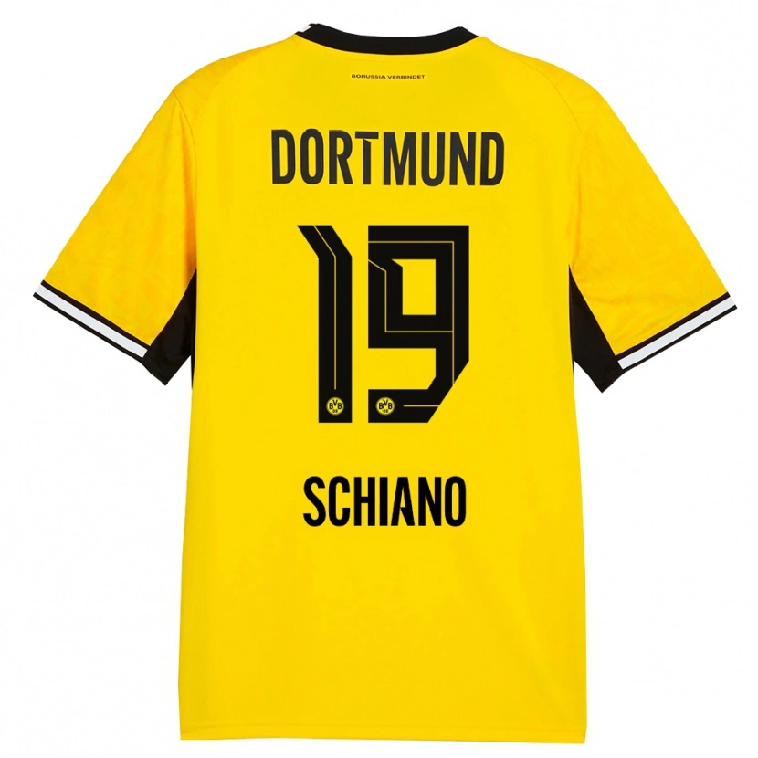 Danxen Mujer Camiseta Emilio Schiano #19 Amarillo Negro Blanco 1ª Equipación 2026/27 La Camisa México
