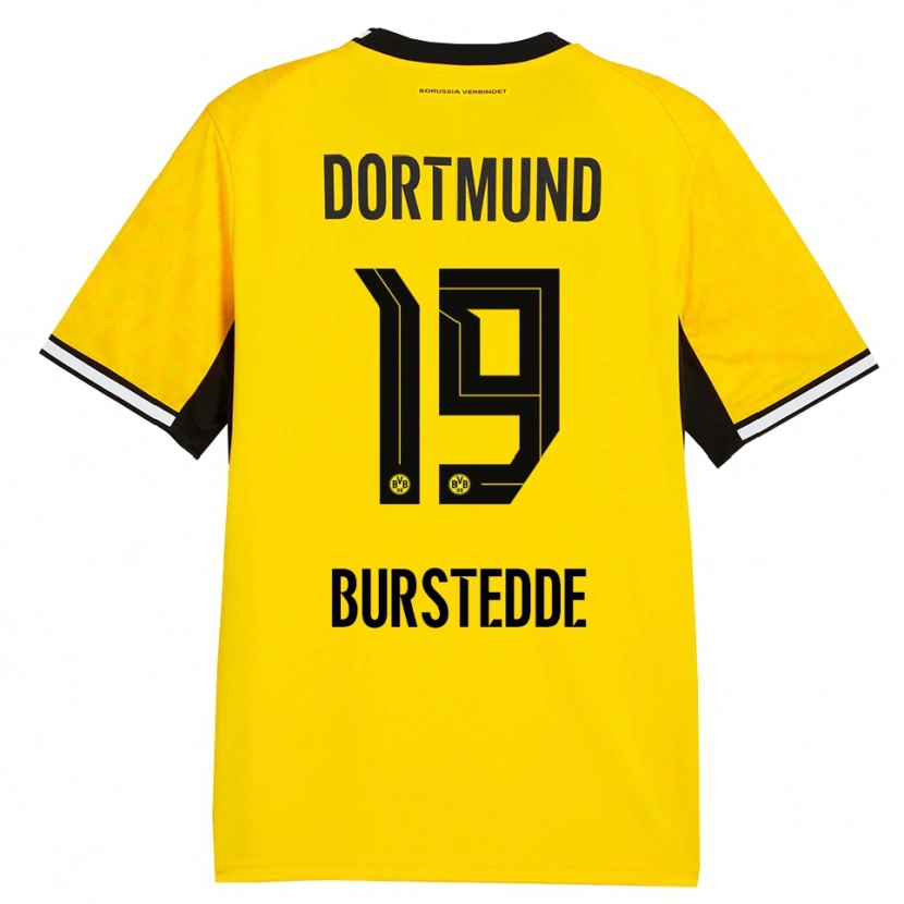 Danxen Mujer Camiseta Joshua Burstedde #19 Amarillo Negro Blanco 1ª Equipación 2026/27 La Camisa México