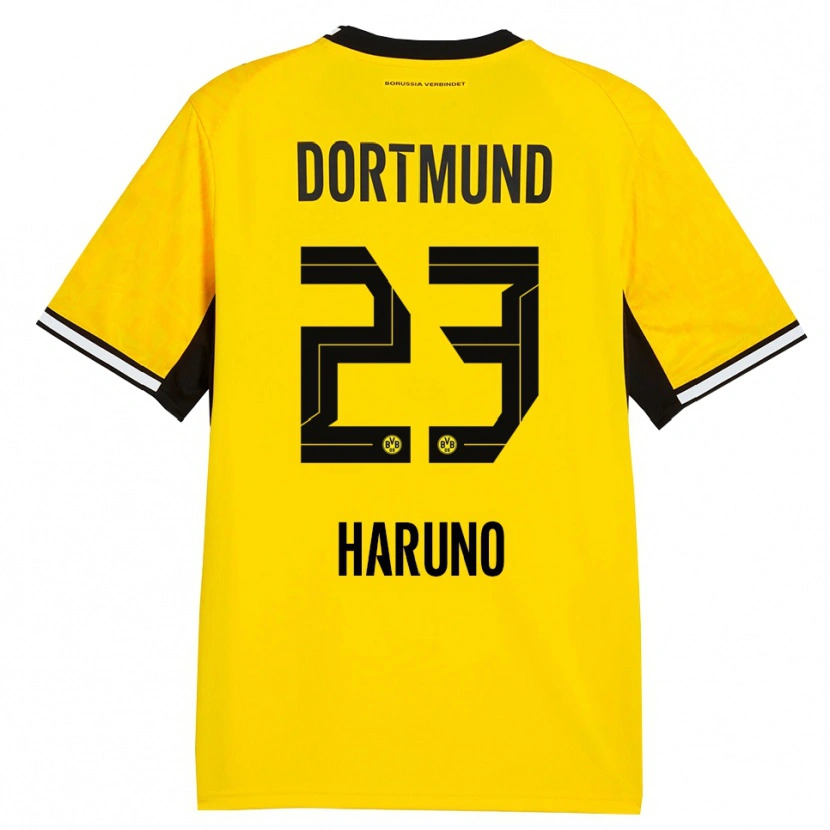 Danxen Mujer Camiseta Sasaki Haruno #23 Amarillo Negro Blanco 1ª Equipación 2026/27 La Camisa México