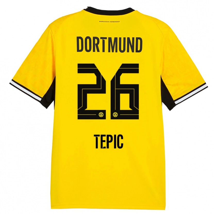 Danxen Mujer Camiseta Lyon Tepic #26 Amarillo Negro Blanco 1ª Equipación 2026/27 La Camisa México