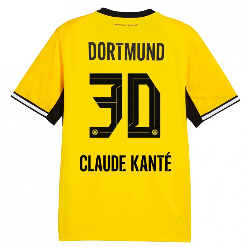 Danxen Mujer Camiseta Liam Claude Kanté #30 Amarillo Negro Blanco 1ª Equipación 2026/27 La Camisa México