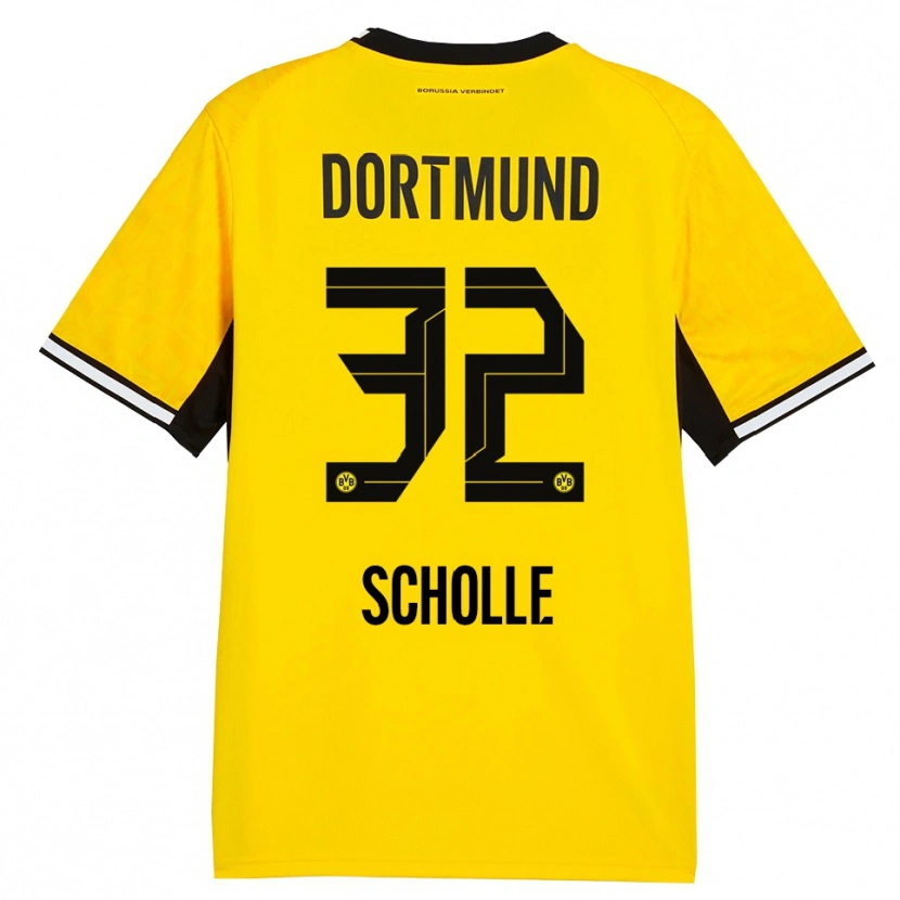 Danxen Mujer Camiseta Mia Scholle #32 Amarillo Negro Blanco 1ª Equipación 2026/27 La Camisa México