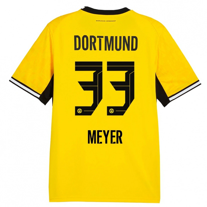Danxen Mujer Camiseta Alexander Meyer #33 Amarillo Negro Blanco 1ª Equipación 2026/27 La Camisa México